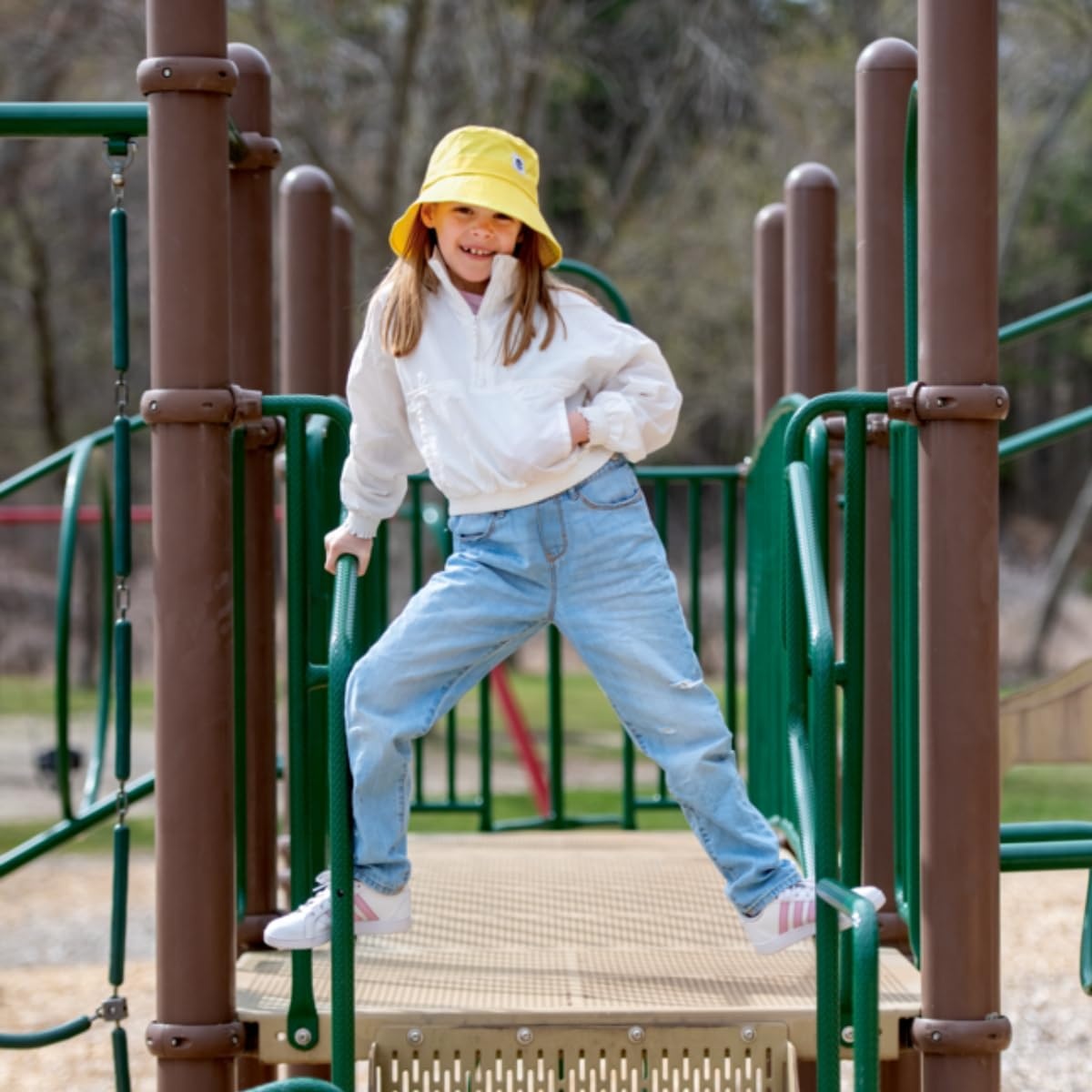 image:imageTurtle Fur Kids Sun Splash Sun Hat Colorful UPF 50 Bucket Hat Soft Lightweight 360 Protection from Sun and RainYellow